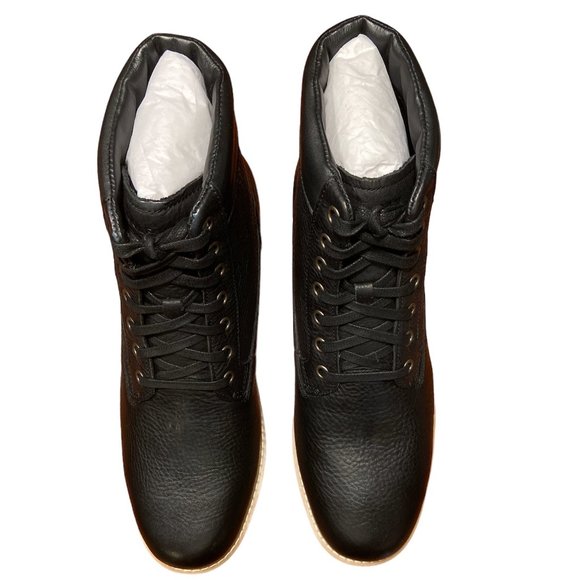 Cole Haan Black Nantucket Rugged Plain Boots - Picture 2 of 4